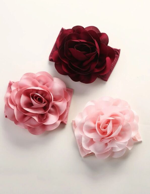 Baby floral hair tie 3 pieces