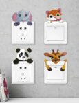 Children’s cartoon graphic light plug sticker