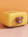 Tissue Storage Box and Cute Cartoon Bear Decor Tissue Storage Box for Home