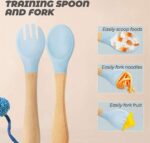 Silicone Tableware Set – Infant Bowl, Spoon, Fork