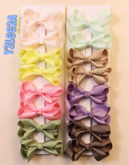 bow hair clip 16 pcs