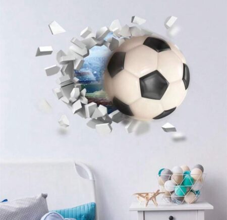 3D Stereoscopic Wall Sticker Sports Football
