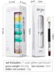 3pcs set (7color+1bottlee of gel + 1 brush