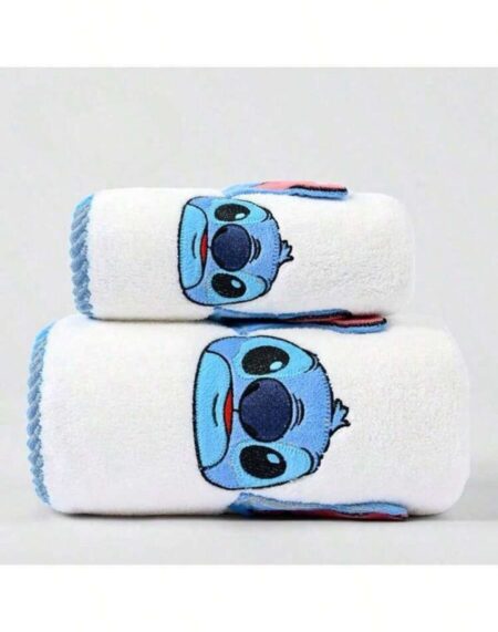 Disney Stitch Blue 2-Piece Bath Towel Set