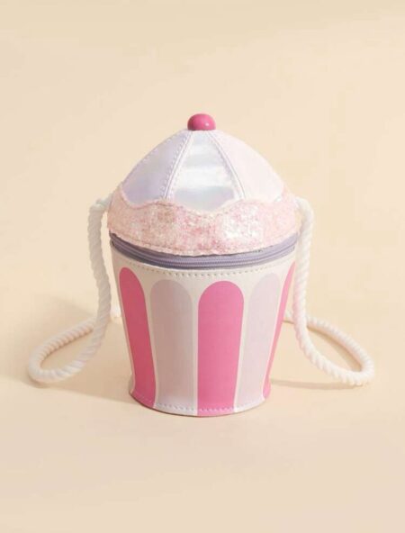 Fashionable ice cream cake shaped messenger bag for kids