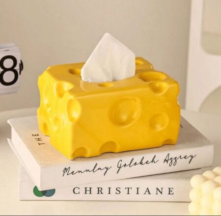 yellow cheese tissue box