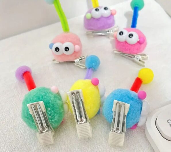 Plush Funny Hairpin-crazy hair