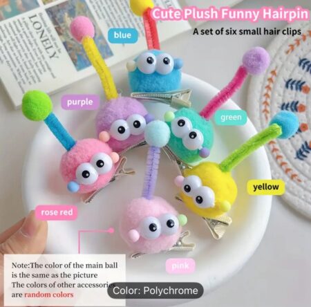 Plush Funny Hairpin-crazy hair
