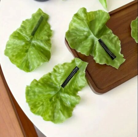 1pc Resin Vegetable Leaf Hair Clip crazy hair