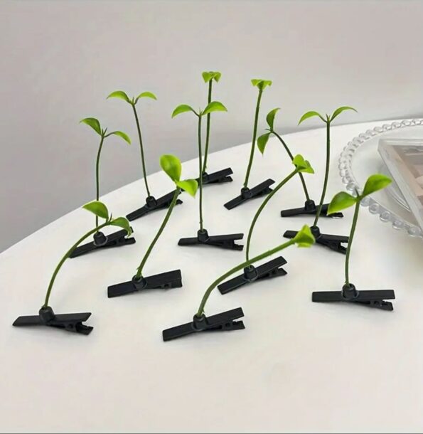 CRAZY HAIR - 10 Cute Hairpins Shaped Like Small Plants