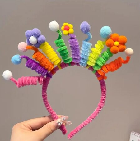 CRAZY HAIR -wiggly Spring Headband