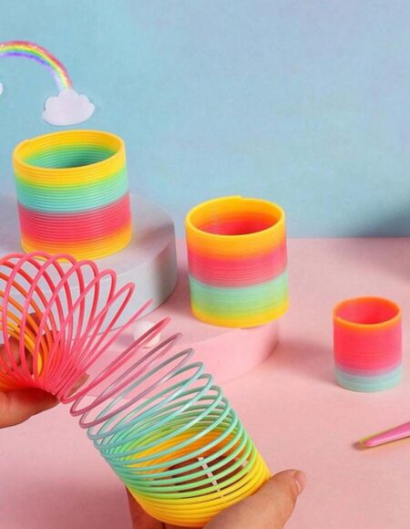 Rainbow color magic spring circle