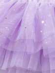 Sparkling Star & Ruffle Ballet Dress with Layered Mesh Skirt