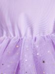 Sparkling Star & Ruffle Ballet Dress with Layered Mesh Skirt