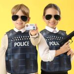 Police Party Supplies with Police Vest Costume for Police Party Favors Police Birthday Favor Costume for Costume Party, for Halloween Costume Party, Cosplay, Police Role Play, Themed Event Gear, Realistic Uniform Look, Durable Costume Material, Roleplay Outfit, Roleplay Enthusiasts, Highquality Material, Roleplay Gear, Cosplay Fans