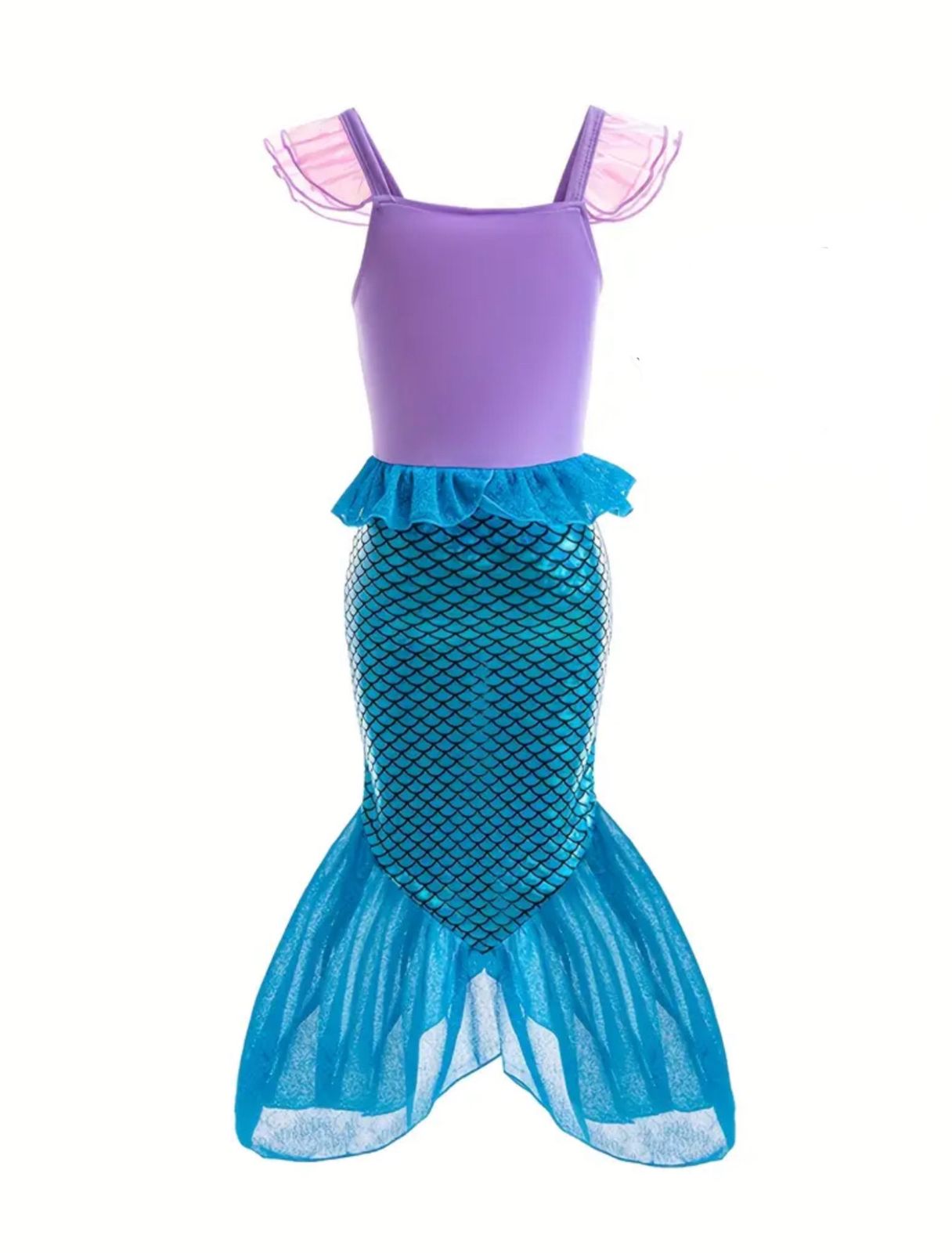 Purple And Pink Tops Along with a Blue-Green Fishtail Skirt. The Straps And Cuffs Are Made of Chiffon, Giving It a Whimsical Charm. However, It Is Not Appropriate for Swimming, Mermaid Tail For Girl, Mermaid For Girl, Halloween For Girl, Mermaid Dress For Girl, Scale Skirt, Fishnet Skirt Girl, Girl Fairy Mermaid Dress, Princess Purple And Pink Tops Along with a Blue-Green Fishtail Skirt. The Straps And Cuffs Are Made of Chiffon, Giving It a Whimsical Charm. However, It Is Not Appropriate for Swimming, Mermaid Tail For Girl, Mermaid For Girl, Halloween For Girl, Mermaid Dress For Girl, Scale Skirt, Fishnet Skirt Girl, Girl Fairy Mermaid Dress, Princess