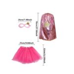 Set Sparkling Star Cape & Tutu Skirt Costume with Face Mask – Pastel Rainbow, Pink, Purple, Blue, Red with Golden Starry Skirt & Matching Mask – Birthday Party Outfit for Girls, Halloween, Christmas, Día de los Muertos – Party Wear No Assembly Required 36 sold Sold by LT Fantastic
