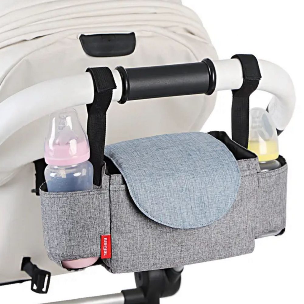 Description Report Item Baby Stroller Organizer Bag Mummy Diaper Bag Hook Baby Carriage Waterproof Large Travel Nappy bag Capacity Stroller Accessories Description: Material: Oxford cloth size:37*17*11cm